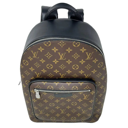 NEW Louis Vuitton Brown Black Monogram Macassar Coated Canvas Josh Backpack Rucksack Shoulder Bag