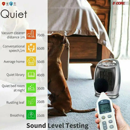 Space Heater Portable Electric Heaters for Indoor Use Tower Fast Oscillating Quiet 1500W Ceramic 13" 5 Core HTR H