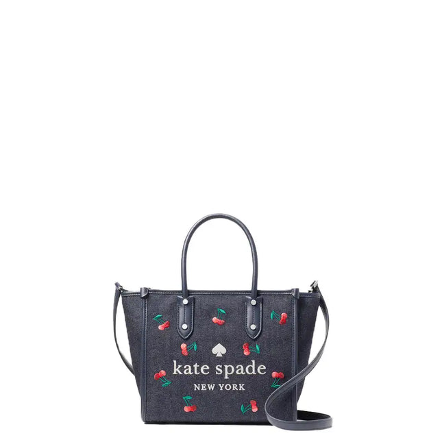 NEW Kate Spade Blue Ella Small Cherry Tote Shoulder Bag