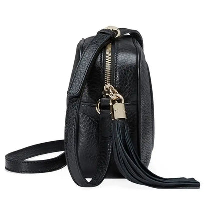 NEW Gucci Black Small Soho Disco Leather Crossbody Bag