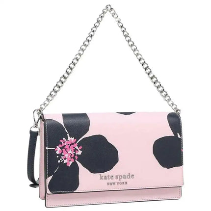 NEW Kate Spade Serendipity Pink Multi Cameron Grand Floral Convertible Leather Crossbody Shoulder Bag