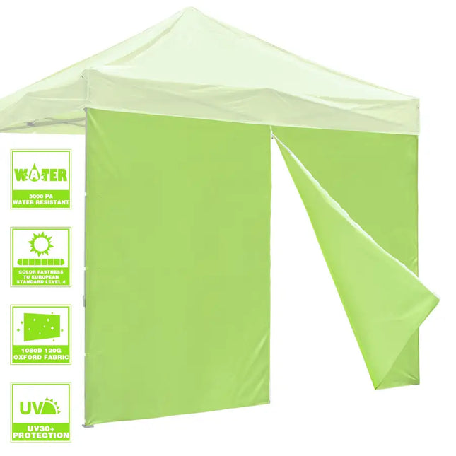 10x10ft EZ Canopy Gazebo Zipper Side Wall/Bright Green