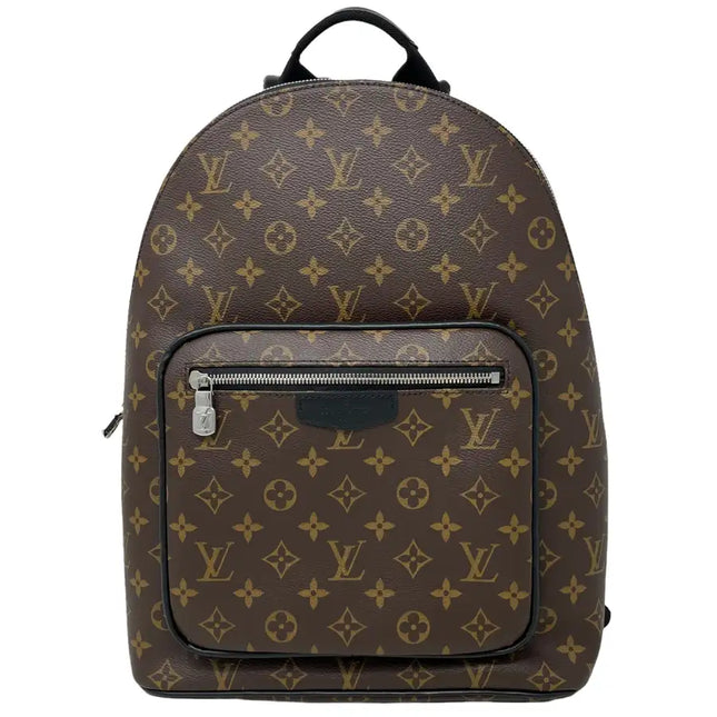 NEW Louis Vuitton Brown Black Monogram Macassar Coated Canvas Josh Backpack Rucksack Shoulder Bag