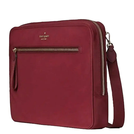 NEW Kate Spade Red Cranberry Cocktail Chelsea Nylon Laptop Sleeve Bag