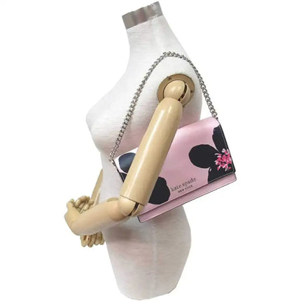 NEW Kate Spade Serendipity Pink Multi Cameron Grand Floral Convertible Leather Crossbody Shoulder Bag