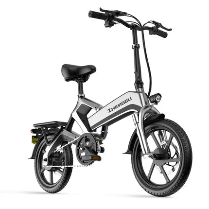 400W Electric Commuter Bike, Folding16'' Electric Bicycle with 48V 10Ah Battery