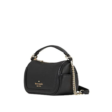 NEW Kate Spade Black Smoosh Mini Pebbled Leather Crossbody Bag