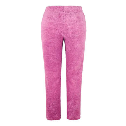 Women's Warm Fleece Sherpa Lined Jogger Pant Trousers