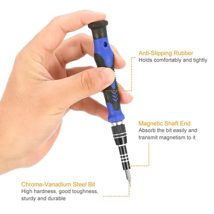 Precision Screwdriver Bits Set 59 in 1 with 56Pcs Magnetic Bits Flexible Shaft Professional Electronics Repair Tool Kit