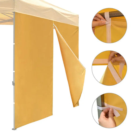 10x10ft EZ Canopy Gazebo Zipper Side Wall/Tan