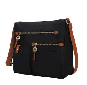 MKF Collection Serena Color-Block Nylon Women Shoulder Bag by Mia K