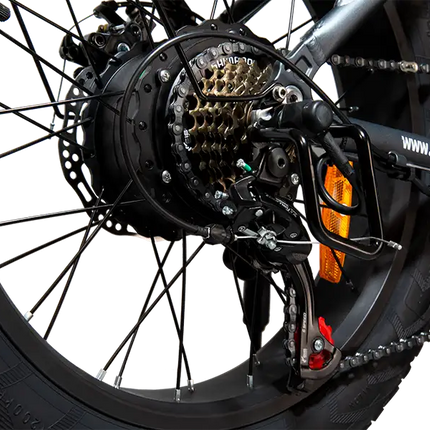 750w Step Through Electric Bike for Adults;  20'x4.0'Fat Tire Foldable  Shimano 7 Speed
