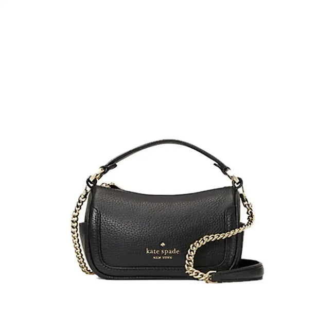 NEW Kate Spade Black Smoosh Mini Pebbled Leather Crossbody Bag