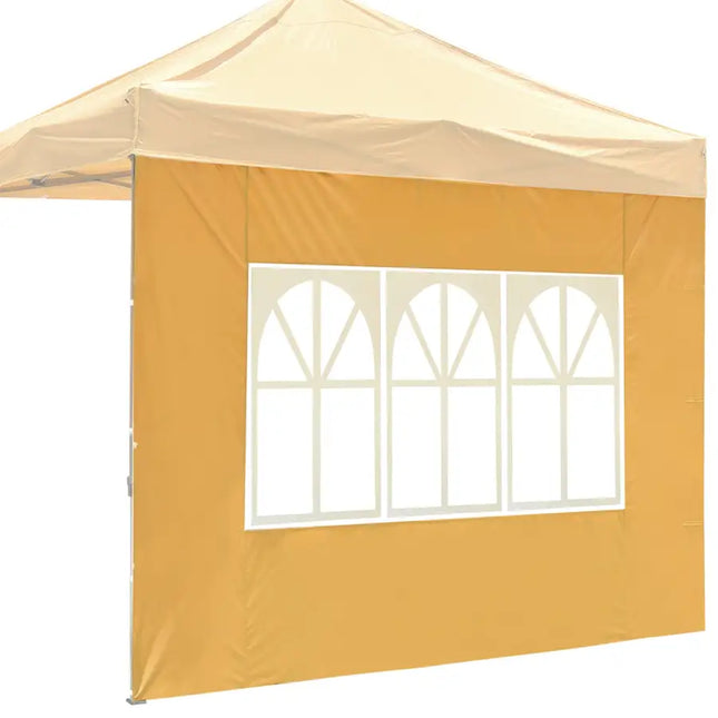 10x10ft EZ Canopy Gazebo With Windows/ Mineral Yellow PANTONG 15-1046TPX