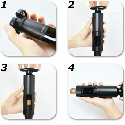 4PCS Wine Bottle Opener Kit Corkscrew,No Need Charge for Home Gift Party Wedding XH