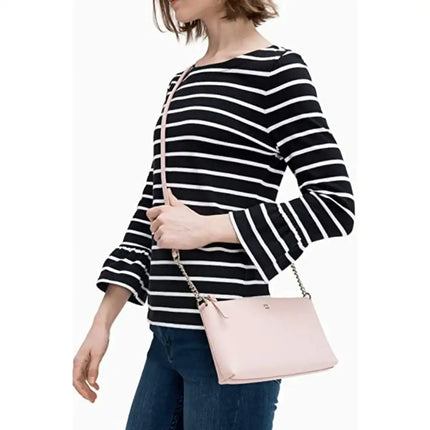 NEW Kate Spade Pink Sunset Weller Street Declan Leather Crossbody Bag