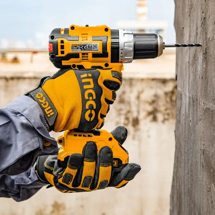 INGCO 20V Cordless Impact Drill;  Power Electric Drill Tools Brushless Drill Driver with Battery and Charger CIDLI20608A1
