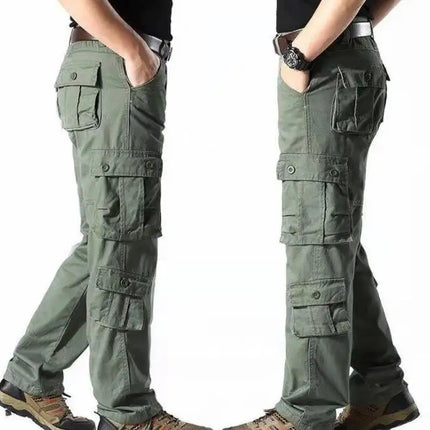 Men's Work Cargo Pants Relaxed Fit Trousers with Multi Pockets