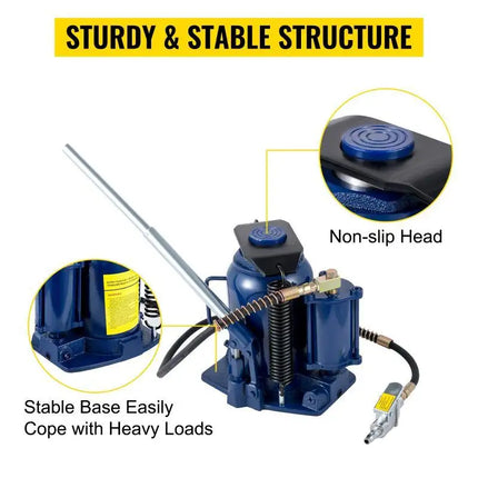 Heavy Duty Auto Truck RV Repair Manual Air Hydraulic Bottle Jack 20/32/50 Ton
