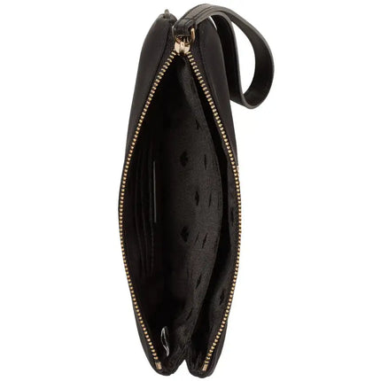 NEW Kate Spade Black Chelsea Medium Nylon Wristlet Pouch Clutch Bag