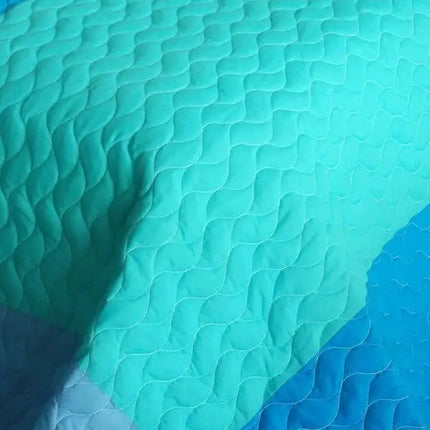 [Believe In Reflecting] 3PC Vermicelli-Quilted Patchwork Quilt Set (Full/Queen Size)