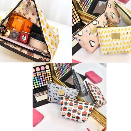 Organizer Beauty Bag Small Pouch, Cosmetic Bag, Travel Makeup Bag,Fox Style