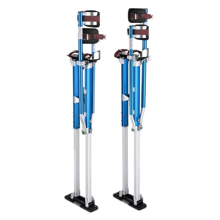 50in to 64in Blue Aluminum Drywall Stilt