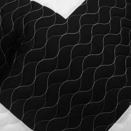 [Brave Heart] 3PC Vermicelli - Quilted Patchwork Quilt Set (Full/Queen Size)