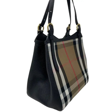 NEW Burberry Multicolor House Check Canvas Shoulder Bag