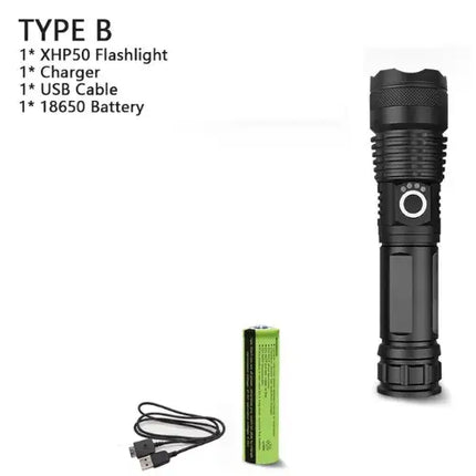 XHP70.2 most powerful usb led flashlight