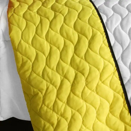 [Smashing Patchword - A] Vermicelli-Quilted Patchwork Quilt Set Full/Queen - Vickie Lynn's