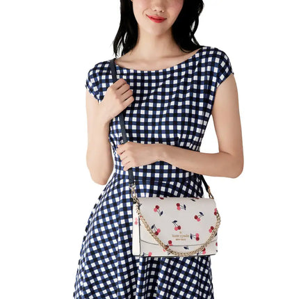 NEW Kate Spade Cream Carson Cherry Convertible Crossbody Bag