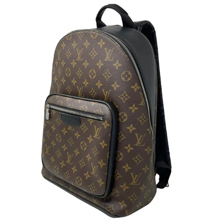 NEW Louis Vuitton Brown Black Monogram Macassar Coated Canvas Josh Backpack Rucksack Shoulder Bag