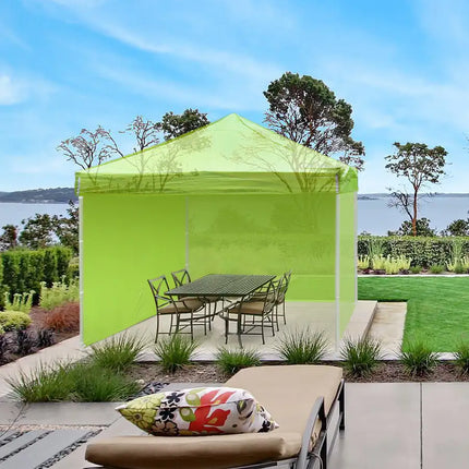 10x10ft EZ Canopy Gazebo Side Wall/Bright Green
