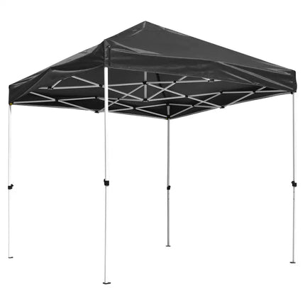 Gazebo plegable con dosel EZ Pop Up de 10 x 10 pies/negro