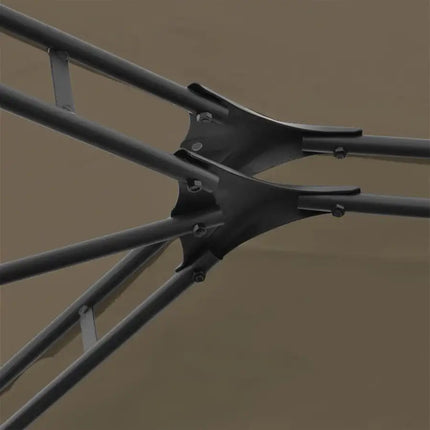 Garden Marquee with Curtains 157.5"x118.1" Taupe 180 g/m?