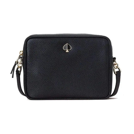 Kate Spade New York Polly Medium Black Leather Camera Bag