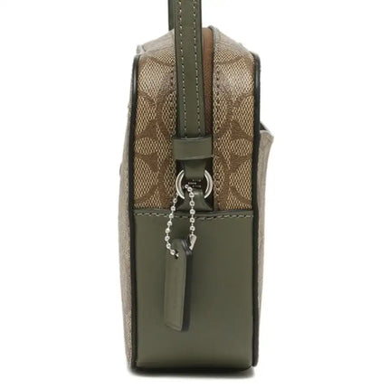 NEW Coach Brown Mini Camera Bag Monogram Signature Canvas Crossbody Bag