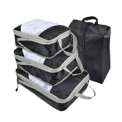 4pcs Packing Cubes Suitcase Organiser Packing Bags Luggage Organiser Set - Vickie Lynn's