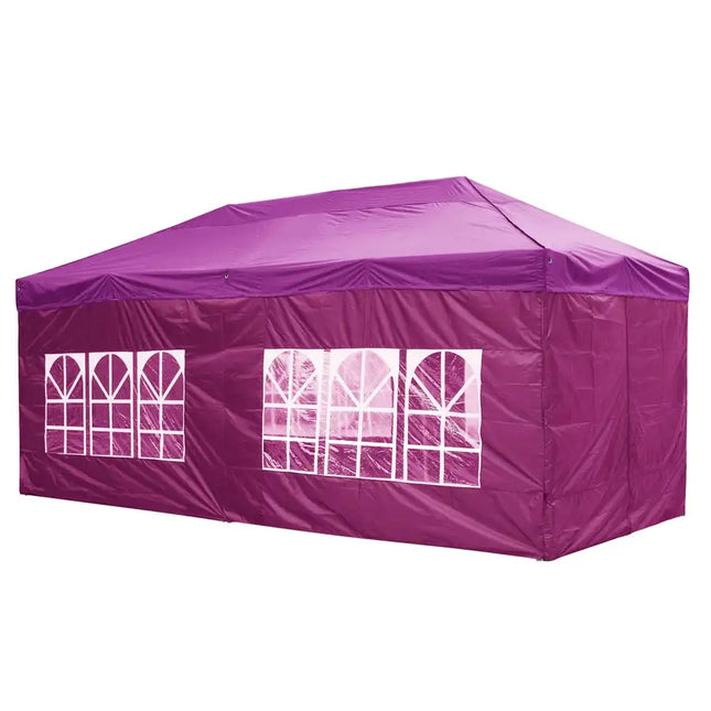 Gazebo plegable con dosel EZ Pop Up de 10 x 20 pies/Vivid Viola