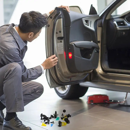 500Packs Bumper Fastener Rivets 30 Kinds Bumper Push Clips Fender Replacement