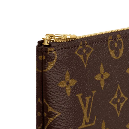 NEW Louis Vuitton Brown Monogram Coated Canvas Etui Voyage PM Clutch Pouch Bag