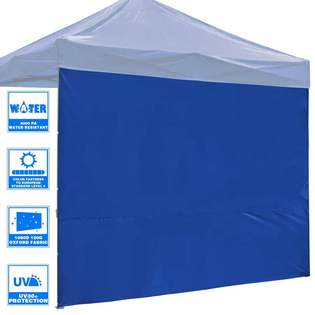 10x10ft EZ Canopy Gazebo Full Size Side Wall/Blue