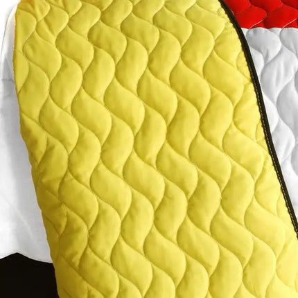 [Delicate Plaid - C] Vermicelli-Quilted Patchwork Plaid Quilt Set Full/Queen