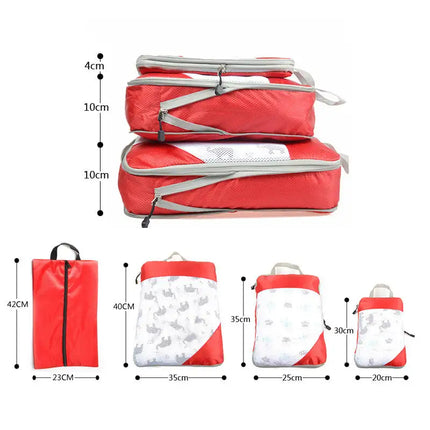 4pcs Packing Cubes Suitcase Organiser Packing Bags Luggage Organiser Set - Vickie Lynn's