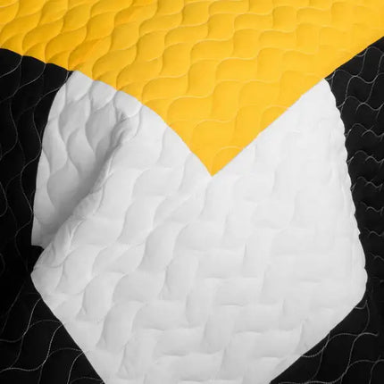 [Designer - 1] Brand New Vermicelli-Quilted Patchwork Quilt Set Full/Queen