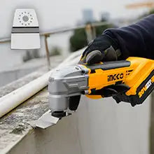 INGCO 20V Cordless DIY Oscillating Tool Kit with 8 PCS Accessory Kit (With Battery and Charger) CMLI2001A