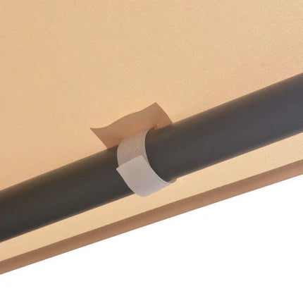 Gazebo Pavilion Tent Canopy 157.5"x157.5" Steel Beige