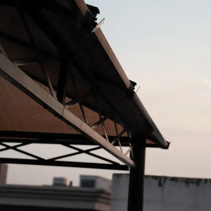 10x12 Hardtop Gazebo,UV 50+ Outdoor Canopy with Mosquito Netting and Curtains, Outdoor Shelter