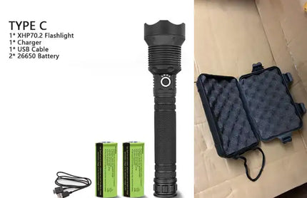 XHP70.2 most powerful usb led flashlight
